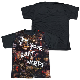 Labyrinth Right Words Youth Black Back T-Shirt (Ages 8-12) Youth Black Back T-Shirt (Ages 8-12) Labyrinth   