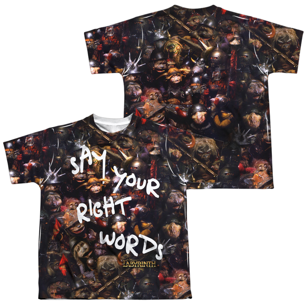 Labyrinth Right Words Youth All-Over Print T-Shirt (Ages 8-12) Youth All-Over Print T-Shirt (Ages 8-12) Labyrinth   
