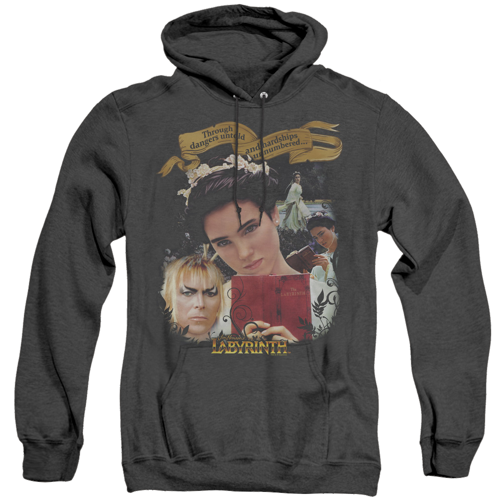 Labyrinth Dangers Untold - Heather Pullover Hoodie Heather Pullover Hoodie Labyrinth   