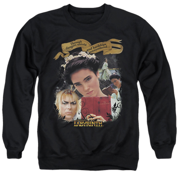 Labyrinth Dangers Untold Men's Crewneck Sweatshirt Men's Crewneck Sweatshirt Labyrinth   
