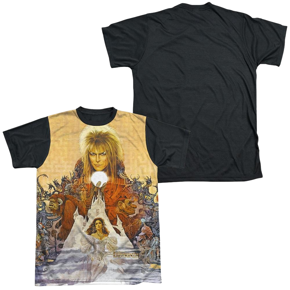 Labyrinth Cover Art Men's Black Back T-Shirt Men's Black Back T-Shirt Labyrinth   