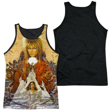 Labyrinth Cover Art men's black back tank