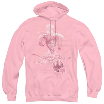 Pink pullover hoodie with I Love Lucy Nobody Else graphic