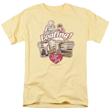 Banana men's regular fit t-shirt with I Love Lucy Just Loafing graphic