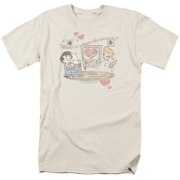 I Love Lucy Home Is Where The Heart Is Men's Regular Fit T-Shirt Men's Regular Fit T-Shirt I Love Lucy   