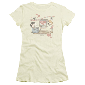 I Love Lucy Home Is Where The Heart Is Juniors T-Shirt Juniors T-Shirt I Love Lucy   