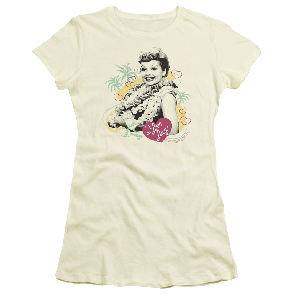 I Love Lucy Luau Graphic Juniors T-Shirt Juniors T-Shirt I Love Lucy   