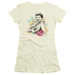 I Love Lucy Luau Graphic Juniors T-Shirt Juniors T-Shirt I Love Lucy   