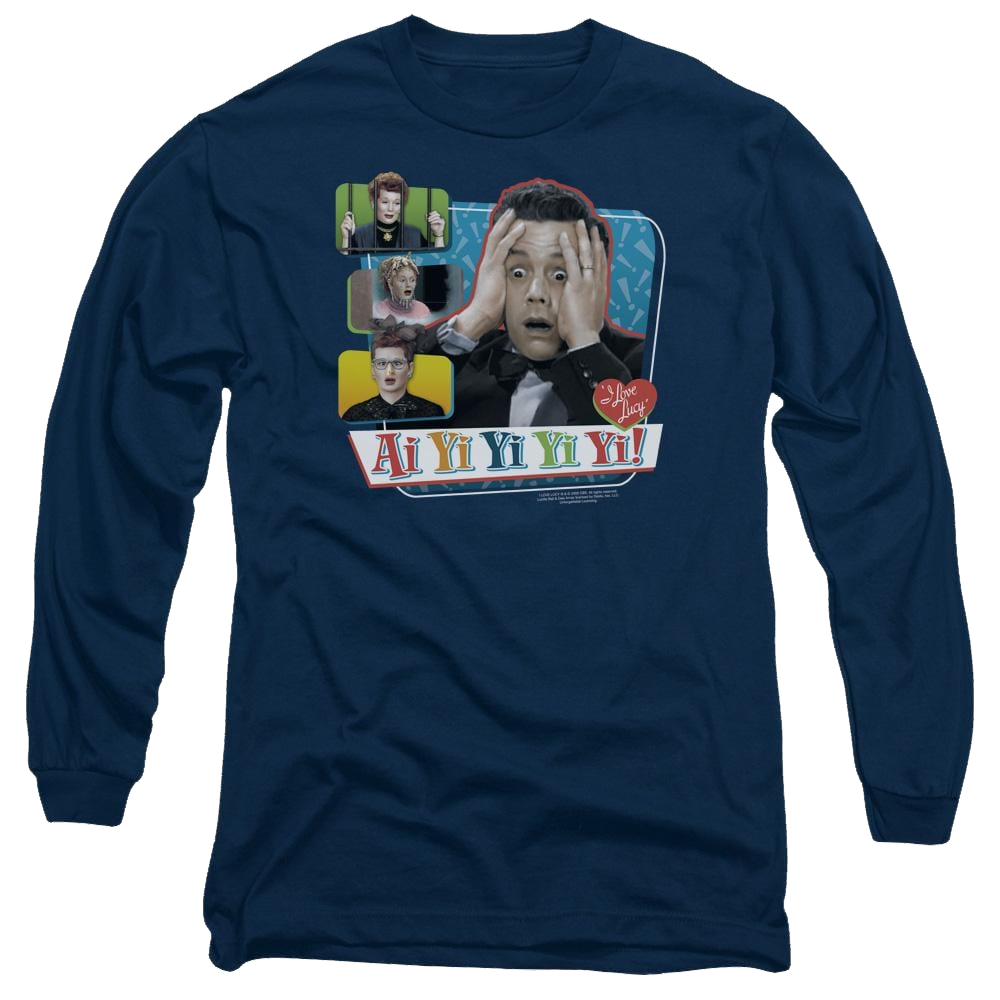 I Love Lucy Ai Yi Yi Yi Yi Men's Long Sleeve T-Shirt Men's Long Sleeve T-Shirt I Love Lucy   