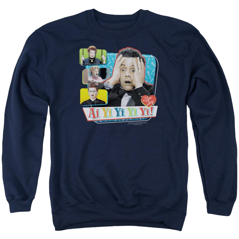 I Love Lucy Ai Yi Yi Yi Yi Men's Crewneck Sweatshirt Men's Crewneck Sweatshirt I Love Lucy   