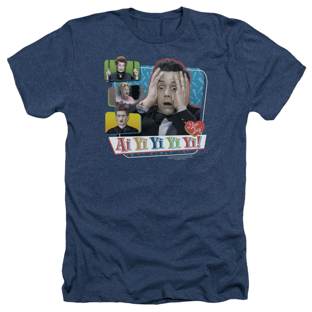I Love Lucy Ai Yi Yi Yi Yi Men's Heather T-Shirt Men's Heather T-Shirt I Love Lucy   