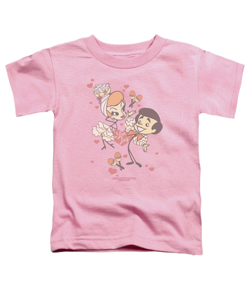 Pink toddler t-shirt with I Love Lucy Rumba Dance graphic