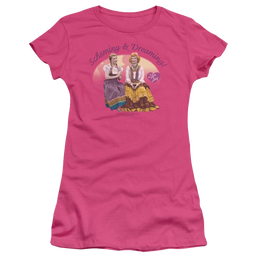 I Love Lucy Scheming And Dreaming Juniors T-Shirt Juniors T-Shirt I Love Lucy   