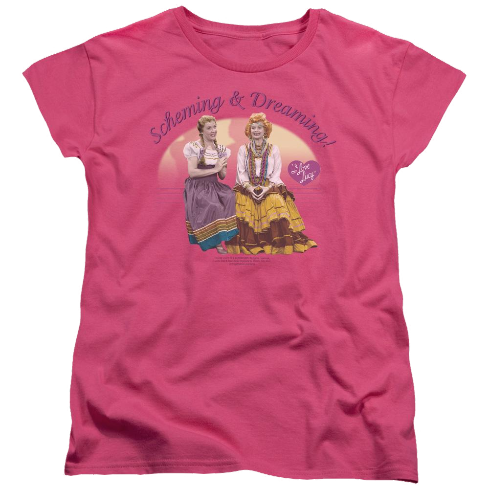 I Love Lucy Scheming & Dreaming - Women's T-Shirt Women's T-Shirt I Love Lucy   