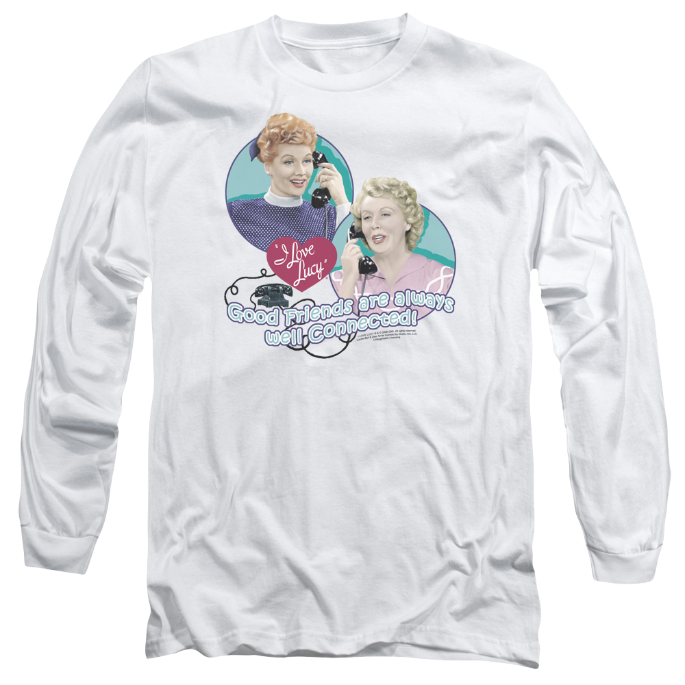 I Love Lucy Always Connected Men's Long Sleeve T-Shirt Men's Long Sleeve T-Shirt I Love Lucy   