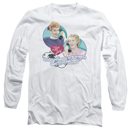 I Love Lucy Always Connected Men's Long Sleeve T-Shirt Men's Long Sleeve T-Shirt I Love Lucy   