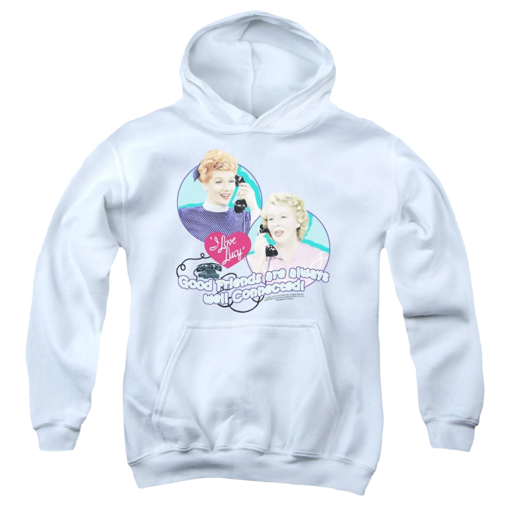 I Love Lucy Always Connected Youth Hoodie (Ages 8-12) Youth Hoodie (Ages 8-12) I Love Lucy   