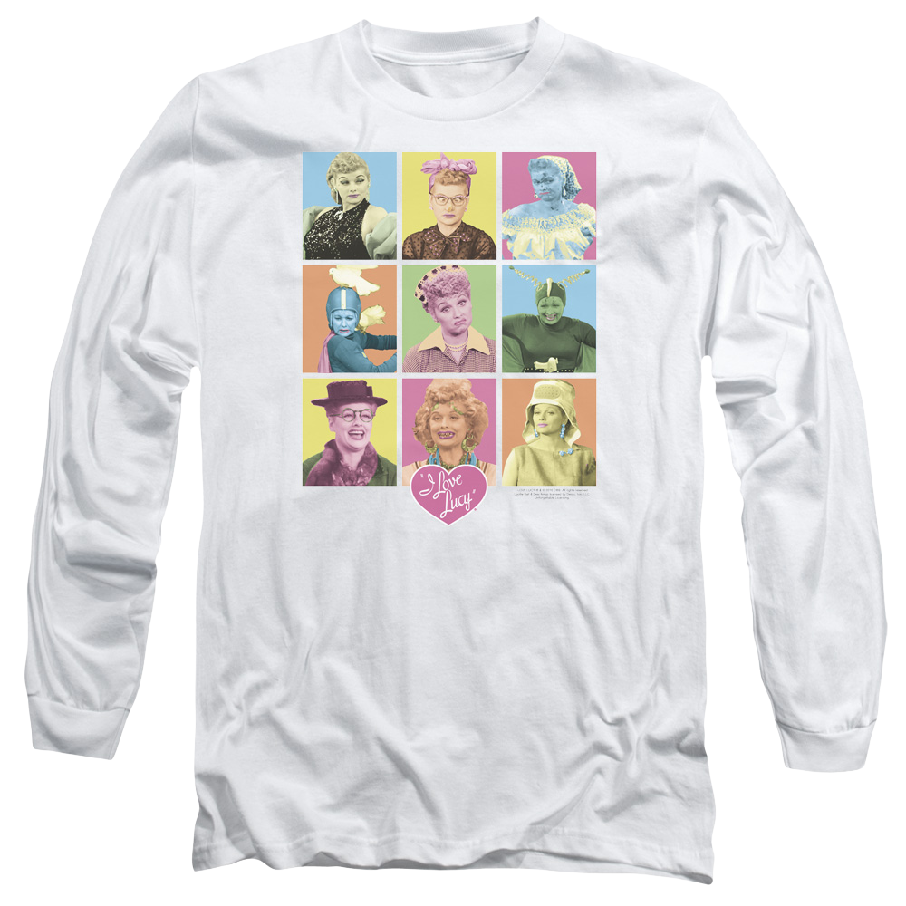 I Love Lucy So Many Faces Men's Long Sleeve T-Shirt Men's Long Sleeve T-Shirt I Love Lucy   