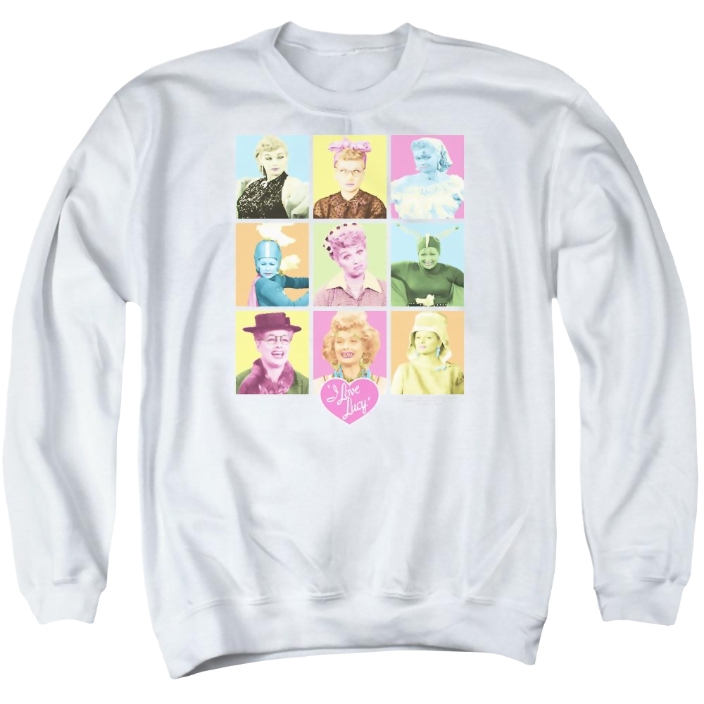 I Love Lucy So Many Faces - Men's Crewneck Sweatshirt Men's Crewneck Sweatshirt I Love Lucy   