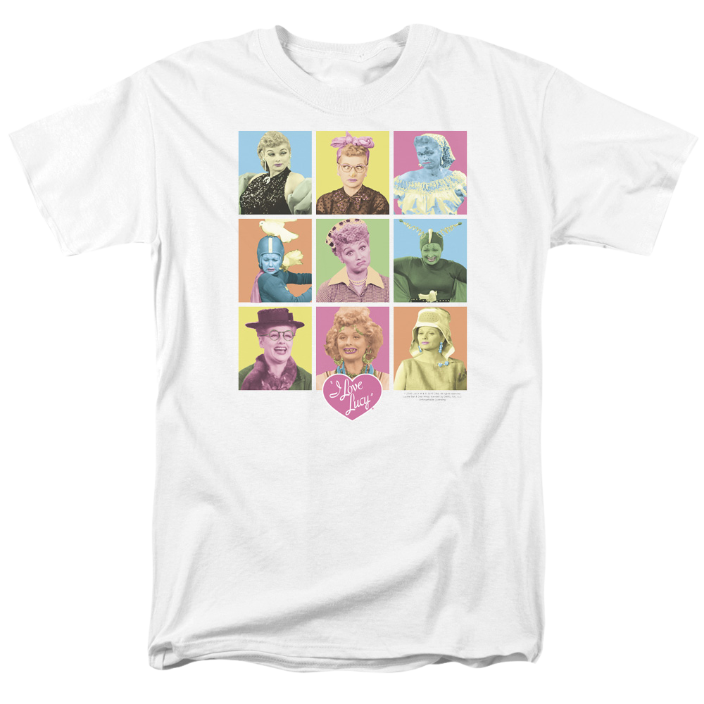 I Love Lucy So Many Faces Men's Regular Fit T-Shirt Men's Regular Fit T-Shirt I Love Lucy   