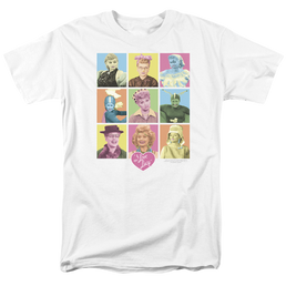 I Love Lucy So Many Faces Men's Regular Fit T-Shirt Men's Regular Fit T-Shirt I Love Lucy   