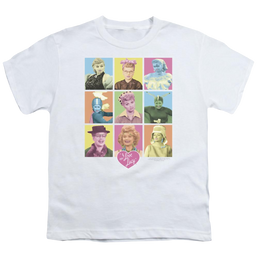 I Love Lucy So Many Faces Youth T-Shirt (Ages 8-12) Youth T-Shirt (Ages 8-12) I Love Lucy   