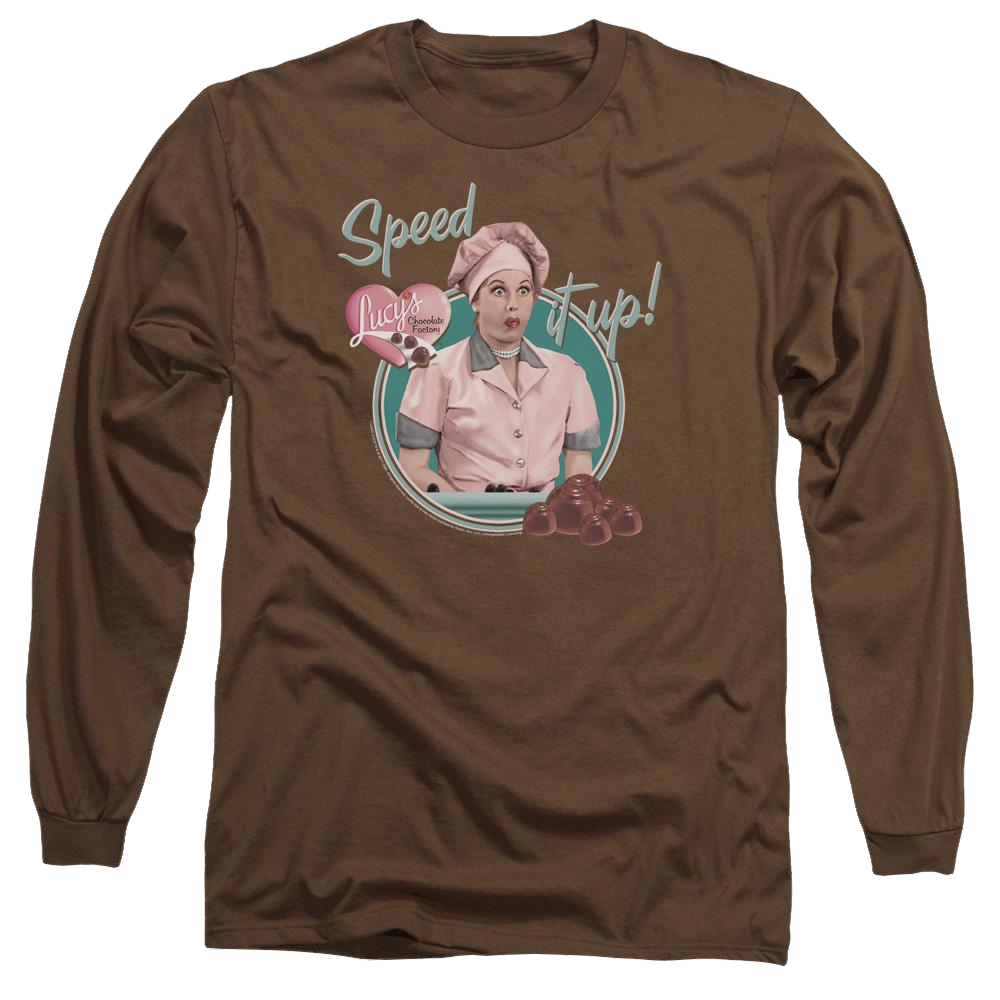 I Love Lucy Speed It Up Men's Long Sleeve T-Shirt Men's Long Sleeve T-Shirt I Love Lucy   