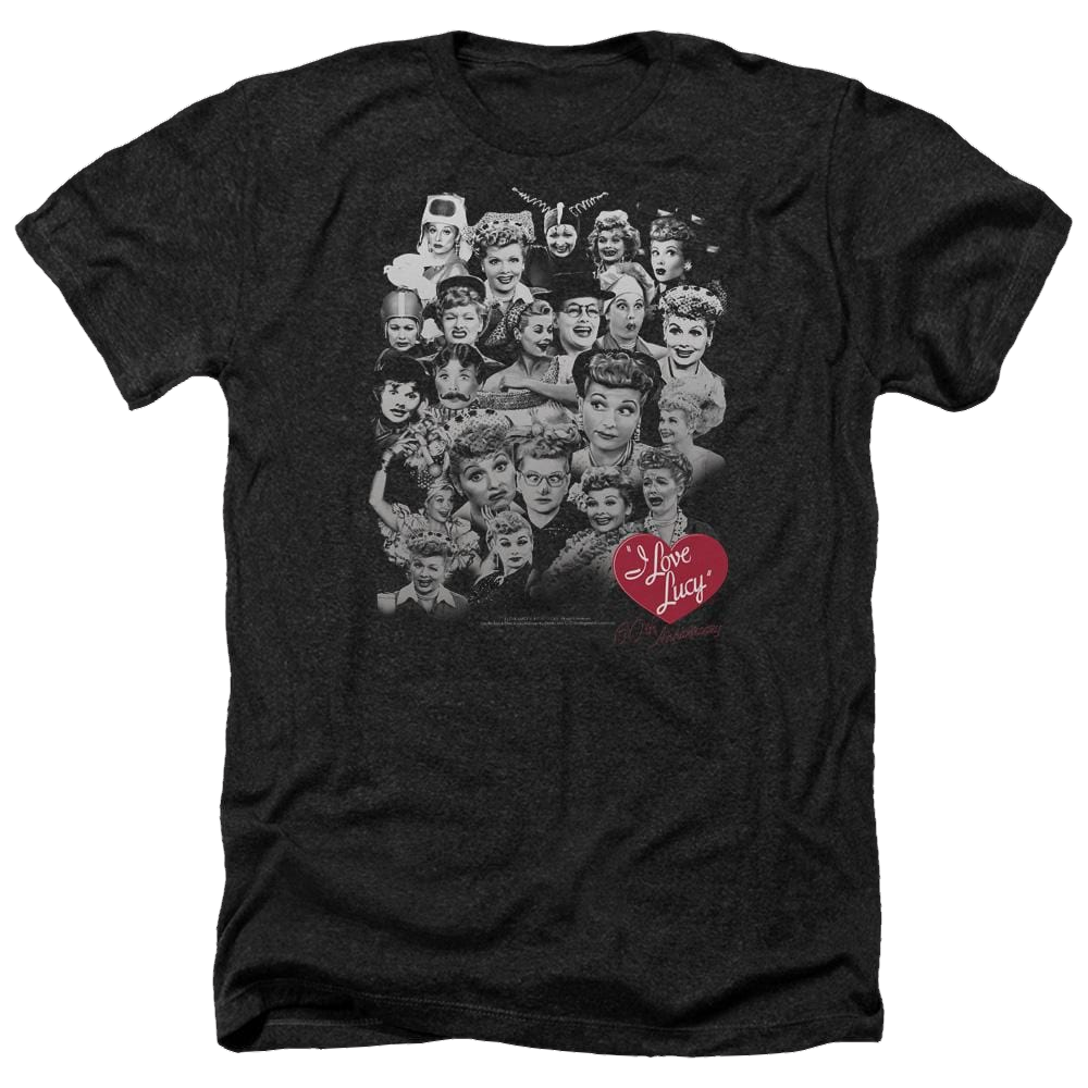 I Love Lucy 60 Years Of Fun Men's Heather T-Shirt Men's Heather T-Shirt I Love Lucy   