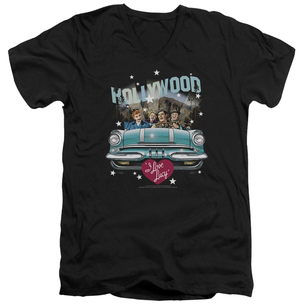 I Love Lucy Hollywood Road Trip Men's V-Neck T-Shirt Men's V-Neck T-Shirt I Love Lucy   