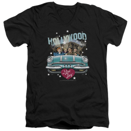 I Love Lucy Hollywood Road Trip Men's V-Neck T-Shirt Men's V-Neck T-Shirt I Love Lucy   