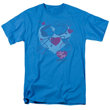 I Love Lucy Cartoon Kiss - Men's Regular Fit T-Shirt Men's Regular Fit T-Shirt I Love Lucy   
