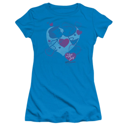 I Love Lucy Cartoon Kiss Juniors T-Shirt Juniors T-Shirt I Love Lucy   