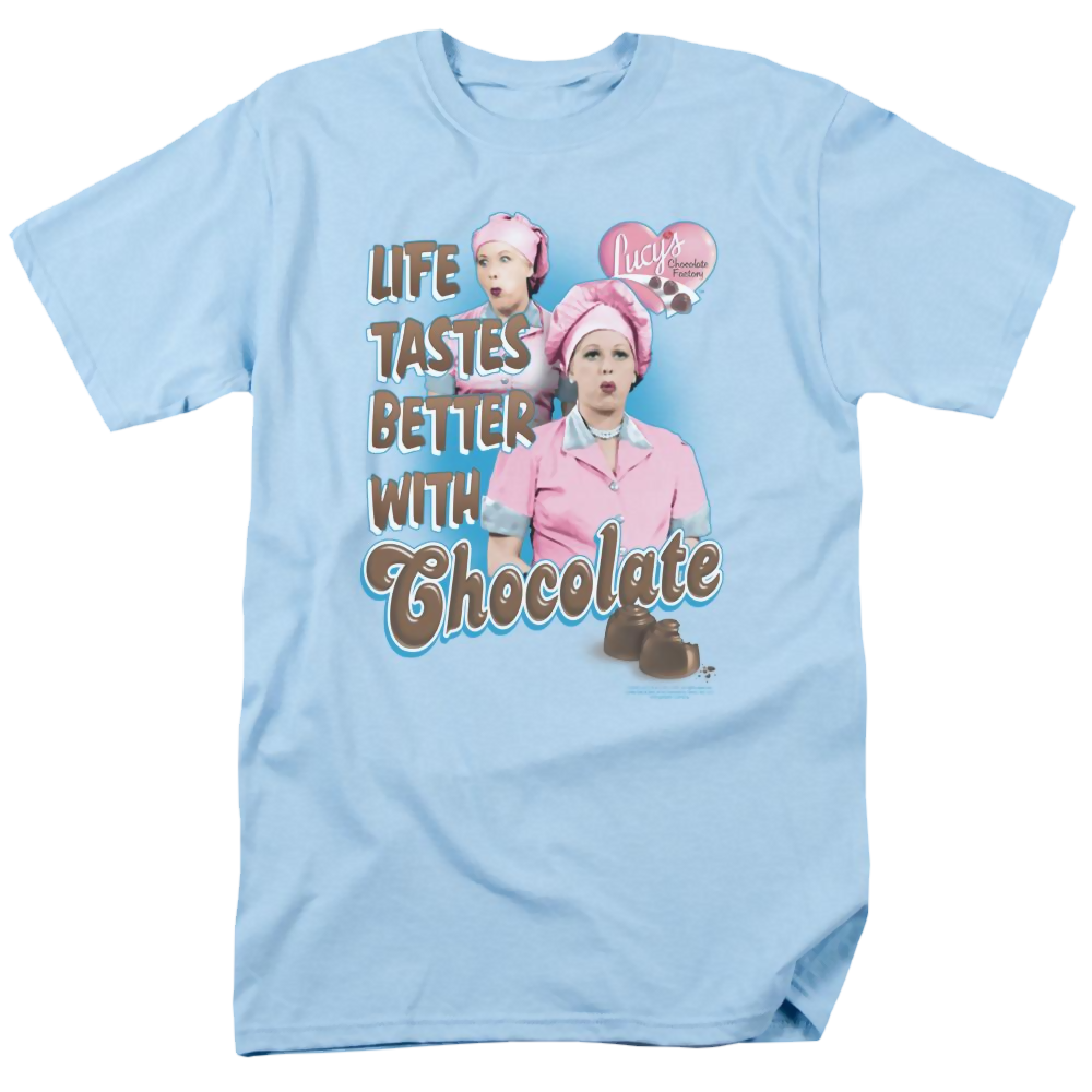 I Love Lucy Better With Chocolate - Men's Regular Fit T-Shirt Men's Regular Fit T-Shirt I Love Lucy   