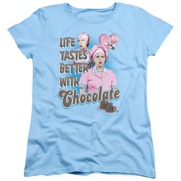 I Love Lucy Better With Chocolate Women's T-Shirt Women's T-Shirt I Love Lucy   