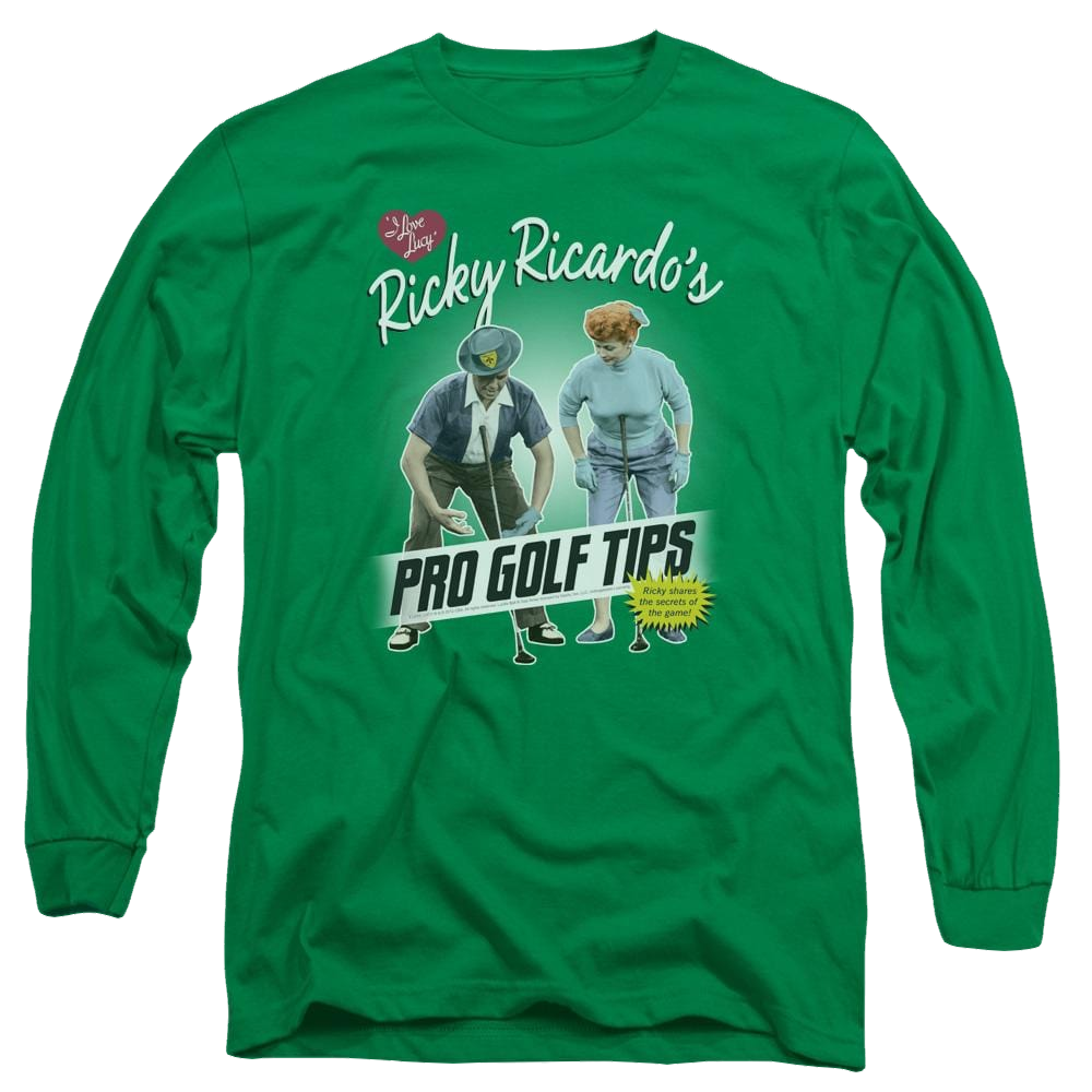 I Love Lucy Pro Golf Tips Men's Long Sleeve T-Shirt Men's Long Sleeve T-Shirt I Love Lucy   