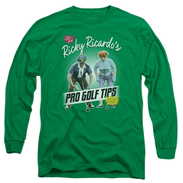 I Love Lucy Pro Golf Tips Men's Long Sleeve T-Shirt Men's Long Sleeve T-Shirt I Love Lucy   