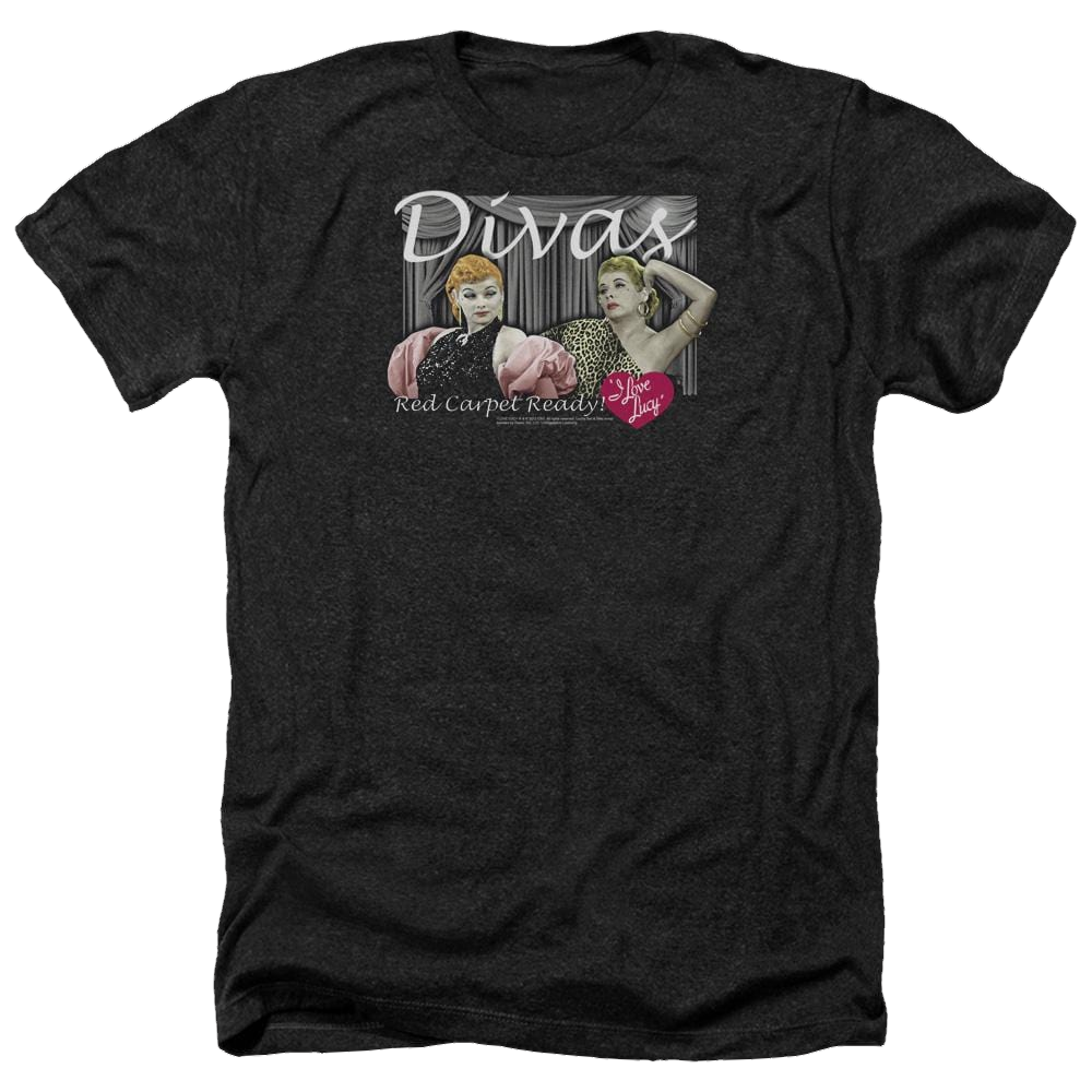 I Love Lucy Divas Men's Heather T-Shirt Men's Heather T-Shirt I Love Lucy   
