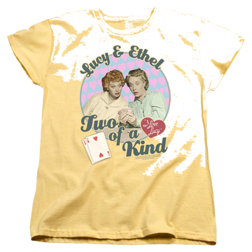 Banana women's t-shirt with I Love Lucy Two Of A Kind graphic