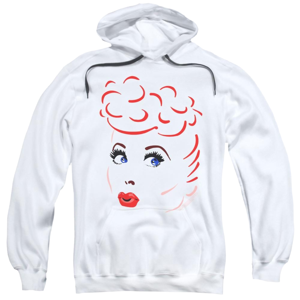 I Love Lucy Lines Face Pullover Hoodie Pullover Hoodie I Love Lucy   