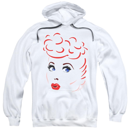 I Love Lucy Lines Face Pullover Hoodie Pullover Hoodie I Love Lucy   