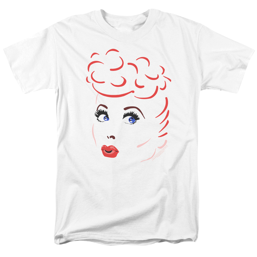 I Love Lucy Lines Face Men's Regular Fit T-Shirt Men's Regular Fit T-Shirt I Love Lucy   