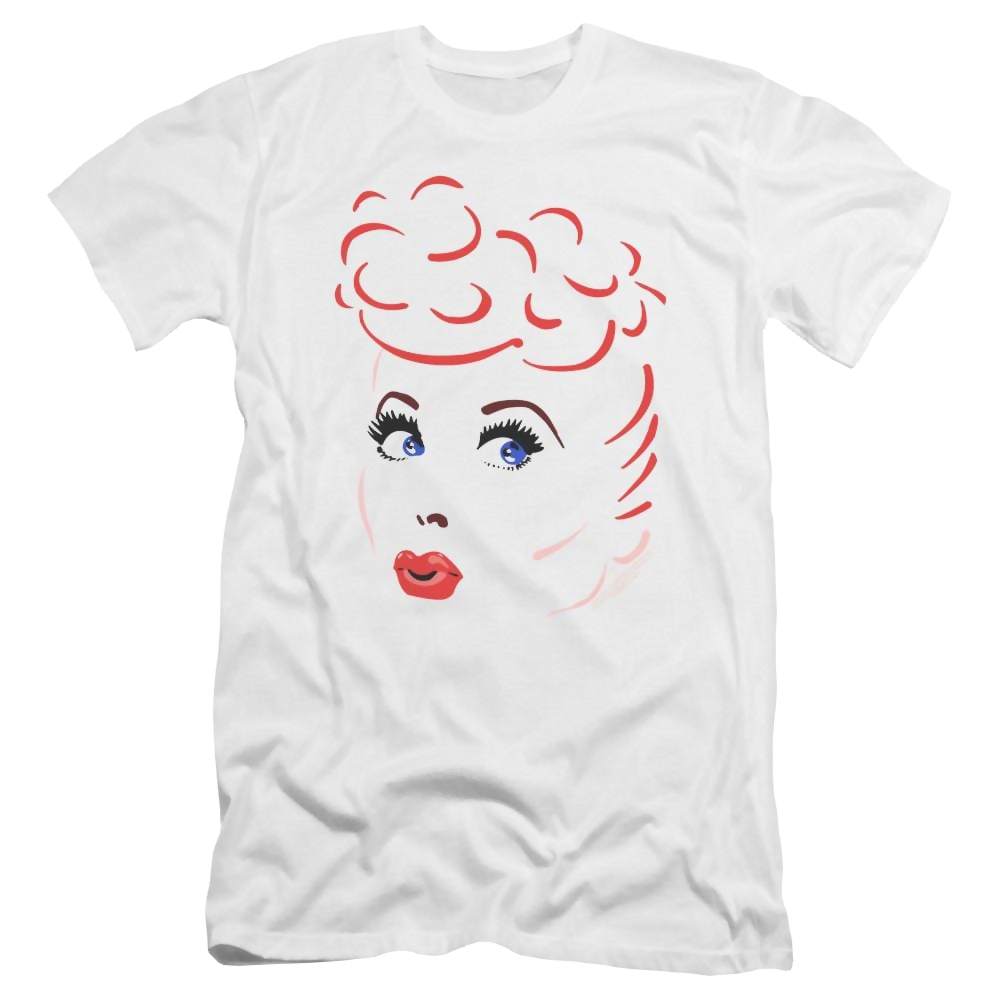 I Love Lucy Lines Face Men's Premium Slim Fit T-Shirt Men's Premium Slim Fit T-Shirt I Love Lucy   