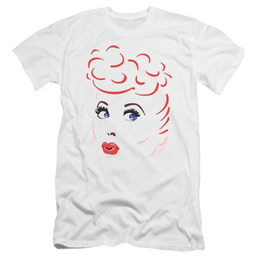 I Love Lucy Lines Face Men's Premium Slim Fit T-Shirt Men's Premium Slim Fit T-Shirt I Love Lucy   