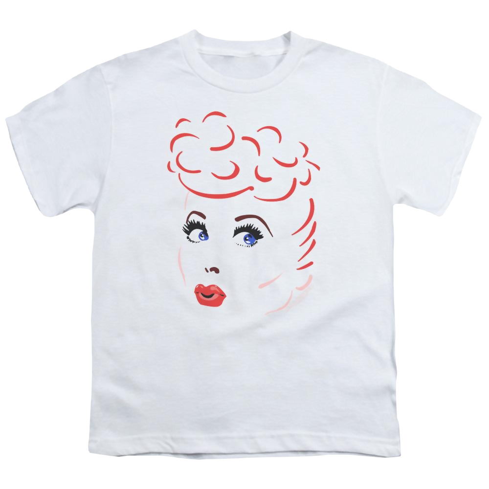 I Love Lucy Lines Face Youth T-Shirt (Ages 8-12) Youth T-Shirt (Ages 8-12) I Love Lucy   