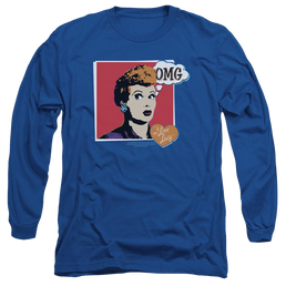 I Love Lucy I Love Worhol Omg Men's Long Sleeve T-Shirt Men's Long Sleeve T-Shirt I Love Lucy   