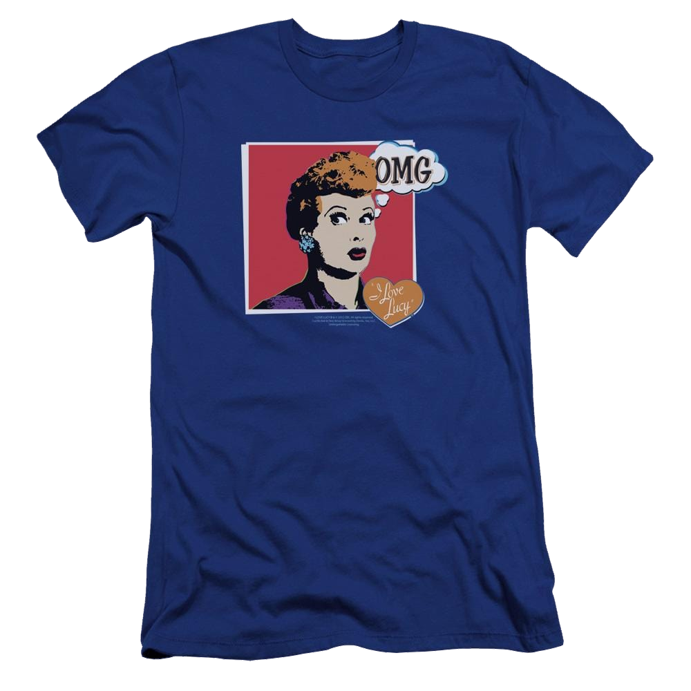 I Love Lucy I Love Worhol Omg Men's Premium Slim Fit T-Shirt Men's Premium Slim Fit T-Shirt I Love Lucy   