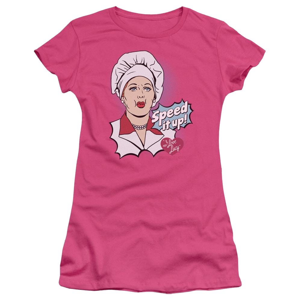 I Love Lucy Speed It Up Juniors T-Shirt Juniors T-Shirt I Love Lucy   