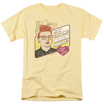 Banana men's regular fit t-shirt with I Love Lucy Warm In Here graphic