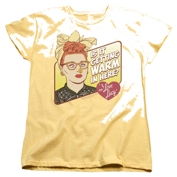 Banana women's t-shirt with I Love Lucy Warm In Here graphic
