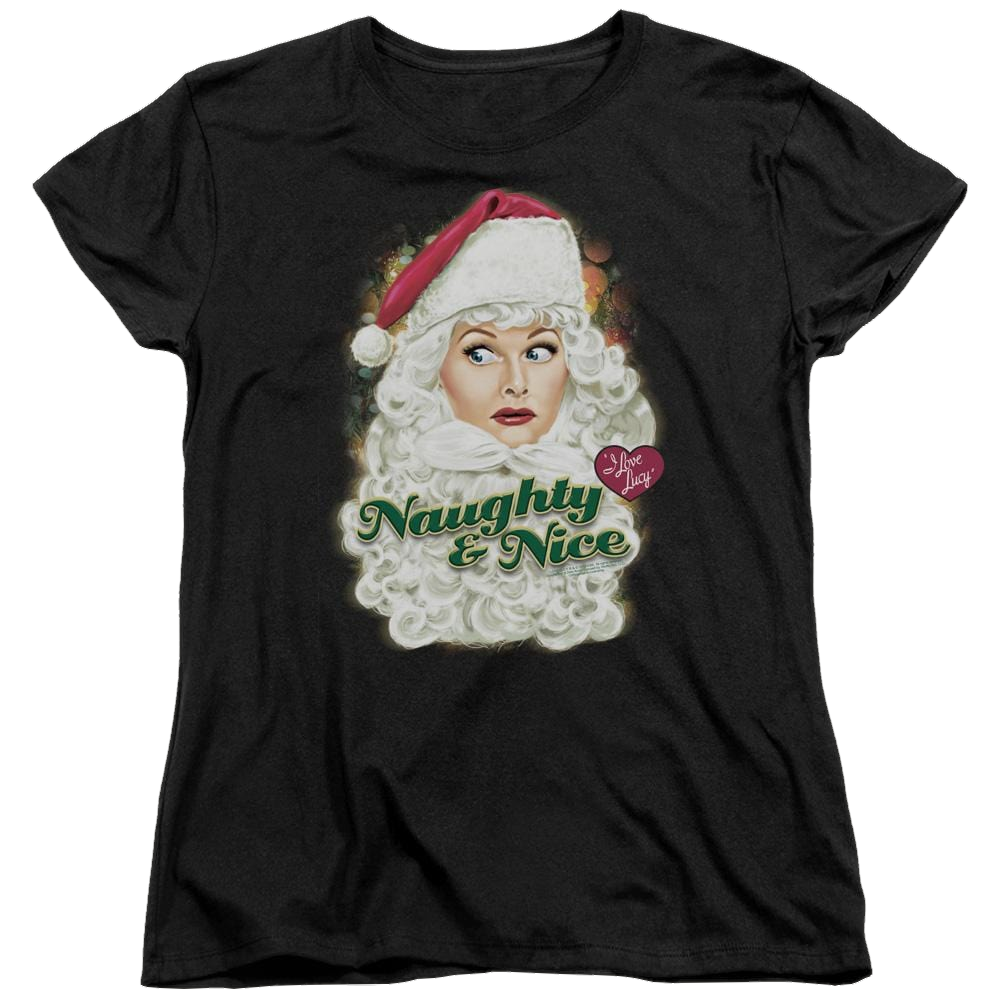 I Love Lucy Santa Women's T-Shirt Women's T-Shirt I Love Lucy   